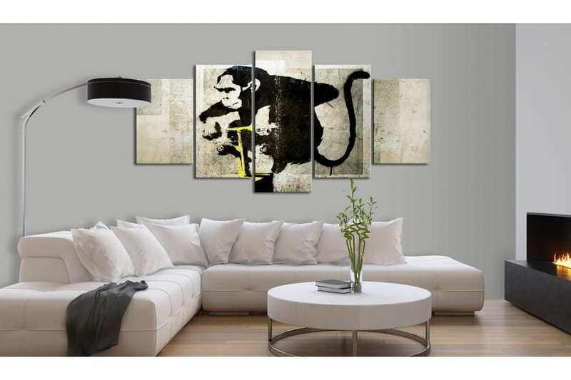 Tavla Monkey Tnt Detonator Banksy 100x50 - Artgeist sp. z o. o. - Inredning & dekor - Tavlor & konst - Canvastavla