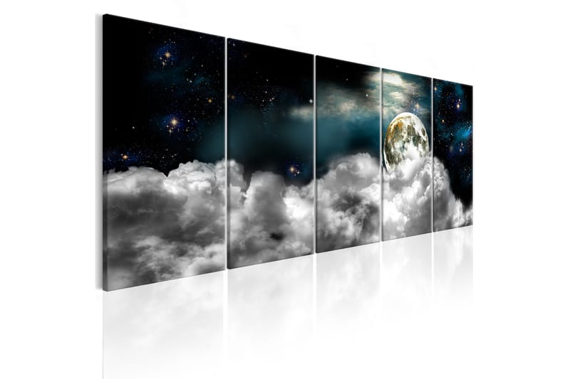 Tavla Moon In The Clouds 225X90 Flerfärgad, Artgeist sp. z o. o.