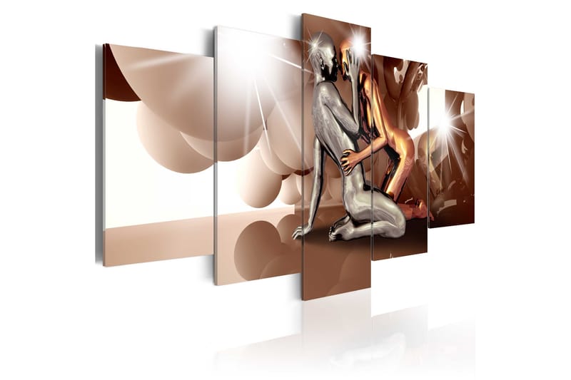 Tavla Moon Lovers 100X50 Brun|Flerfärgad, Artgeist sp. z o. o.