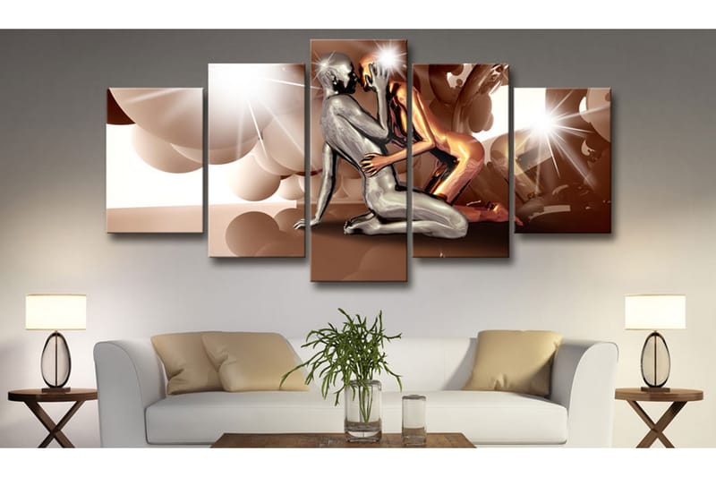 Tavla Moon Lovers 200X100 Brun|Flerfärgad - Artgeist sp. z o. o. - Inredning & dekor - Tavlor & konst - Canvastavla