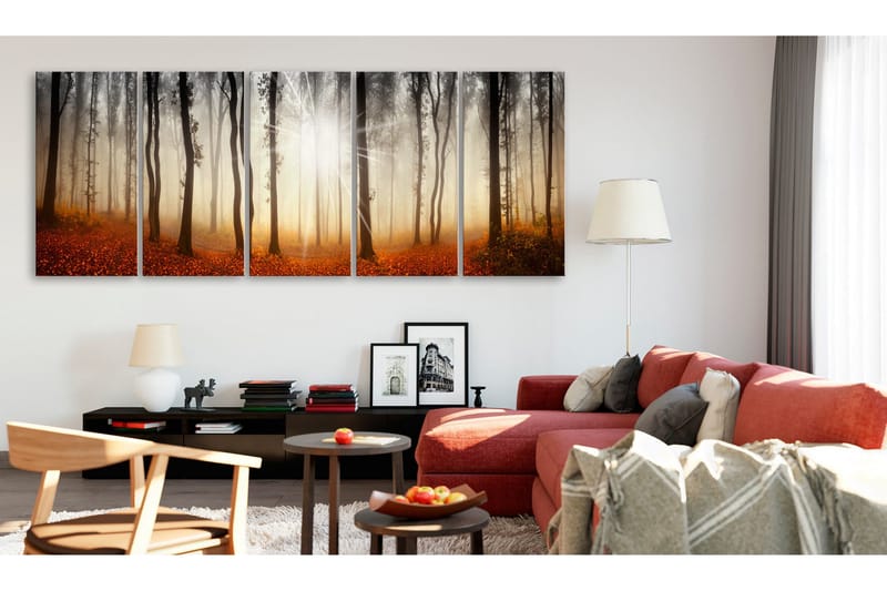 Tavla Morning Fog 225x90 - Artgeist sp. z o. o. - Inredning & dekor - Tavlor & konst - Canvastavla
