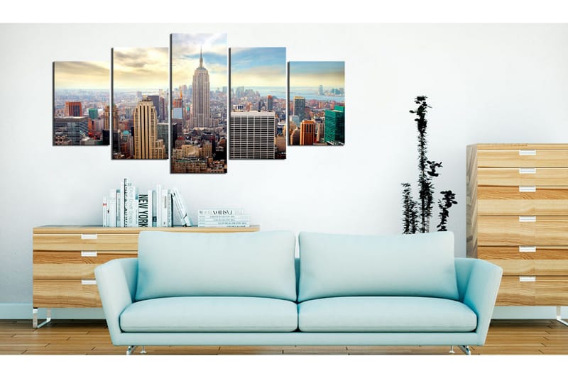 Tavla Morning In New York City 200x100 - Artgeist sp. z o. o. - Inredning & dekor - Tavlor & konst - Canvastavla
