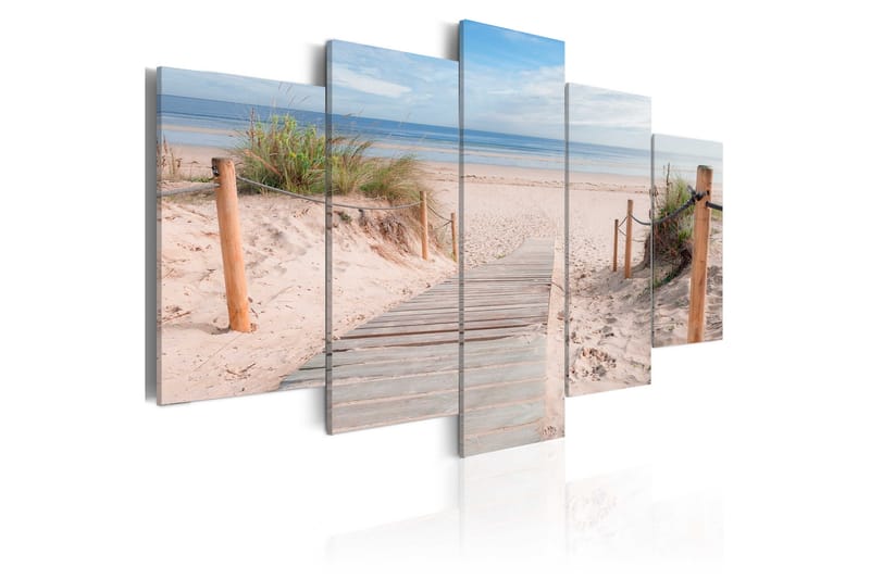 Tavla Morning On The Beach 100X50 Flerfärgad|Beige, Artgeist sp. z o. o.