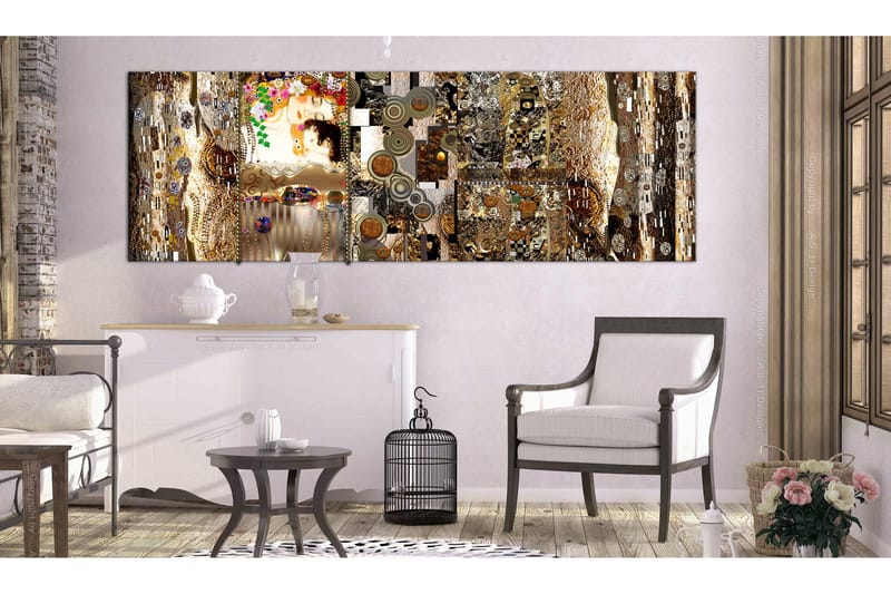 Tavla Mother's Love 1 Part Gold VALUE_MISSING_2 135x45 - Inredning & dekor - Tavlor & konst - Canvastavla