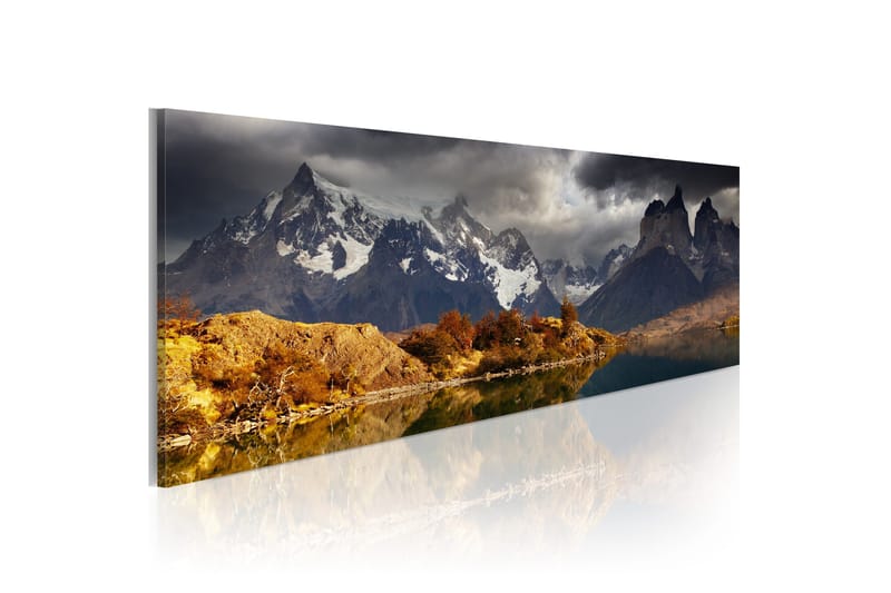 Tavla Mountain Landscape Before A Storm 120x40, Artgeist sp. z o. o.