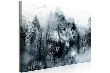 Tavla Mountain Predator Wide Black and White 90x60 - Artgeist sp. z o. o. - Inredning & dekor - Tavlor & konst - Canvastavla