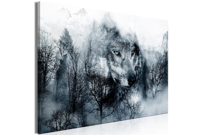Tavla Mountain Predator Wide Black and White 120x80 - Artgeist sp. z o. o. - Inredning & dekor - Tavlor & konst - Canvastavla