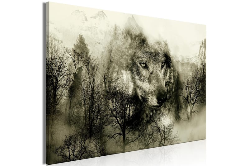 Tavla Mountain Predator (1 Part) Wide Beige 120x80 - Artgeist sp. z o. o. - Inredning & dekor - Tavlor & konst - Canvastavla