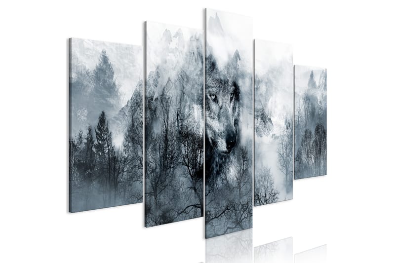 Tavla Mountain Predator 5 Parts Wide 200X100 - Artgeist sp. z o. o. - Inredning & dekor - Tavlor & konst - Canvastavla