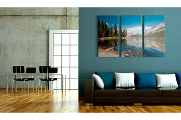 Tavla Mountains Trees And Pure Lake 120x80 - Artgeist sp. z o. o. - Inredning & dekor - Tavlor & konst - Canvastavla