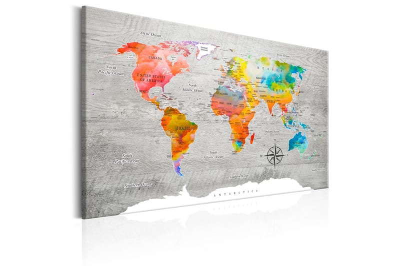 Tavla Multicolored Travels 60x40 - Artgeist sp. z o. o. - Inredning & dekor - Tavlor & konst - Canvastavla