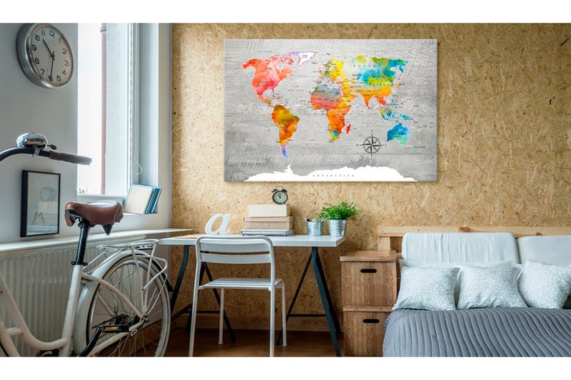 Tavla Multicolored Travels 60x40, Artgeist sp. z o. o.