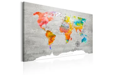 Tavla Multicolored Travels 90x60 - Artgeist sp. z o. o. - Inredning & dekor - Tavlor & konst - Canvastavla