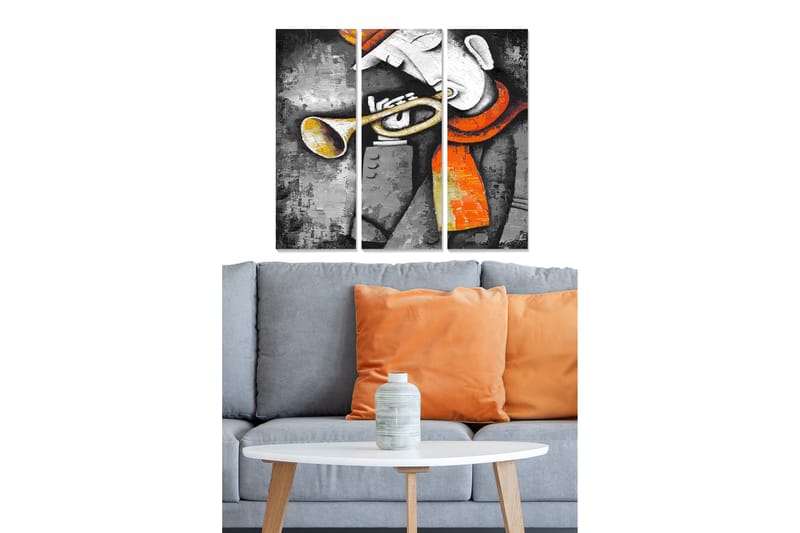 Tavla Music 3-Pack Flerfärgad 20X50 - 20x50 cm - Inredning & dekor - Tavlor & konst - Canvastavla