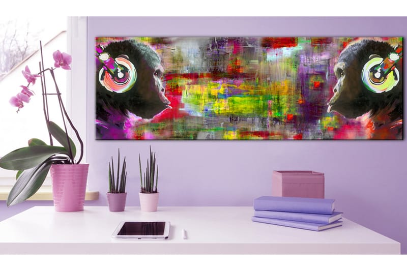 Tavla Musical Duet 150x50 - Artgeist sp. z o. o. - Inredning & dekor - Tavlor & konst - Canvastavla