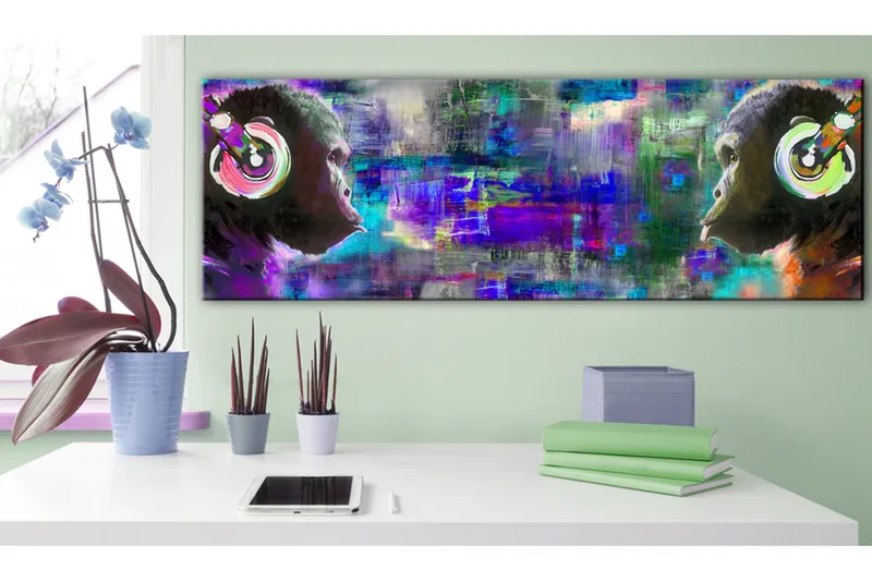 Tavla Musical Rivalry 135x45 cm - Inredning & dekor - Tavlor & konst - Canvastavla