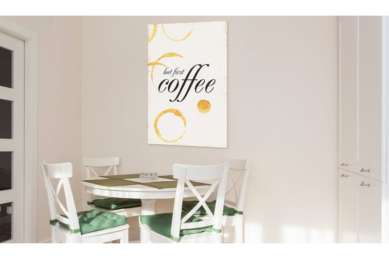 Tavla My Home Coffee 40X60 Flerfärgad|Vit - Artgeist sp. z o. o. - Canvastavla