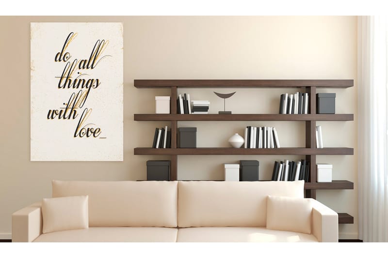 Tavla My Home Things With Love 40x60 - Artgeist sp. z o. o. - Inredning & dekor - Tavlor & konst - Canvastavla