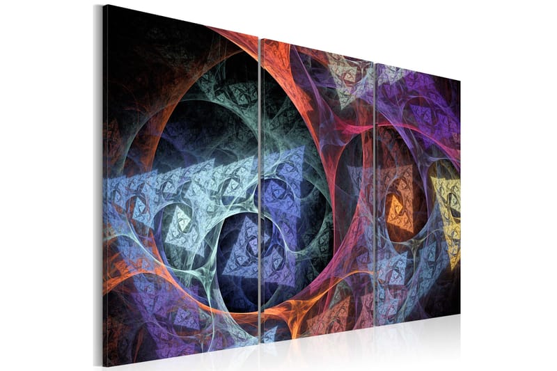 Tavla Mysterious colors abstraction 90x60, Artgeist sp. z o. o.