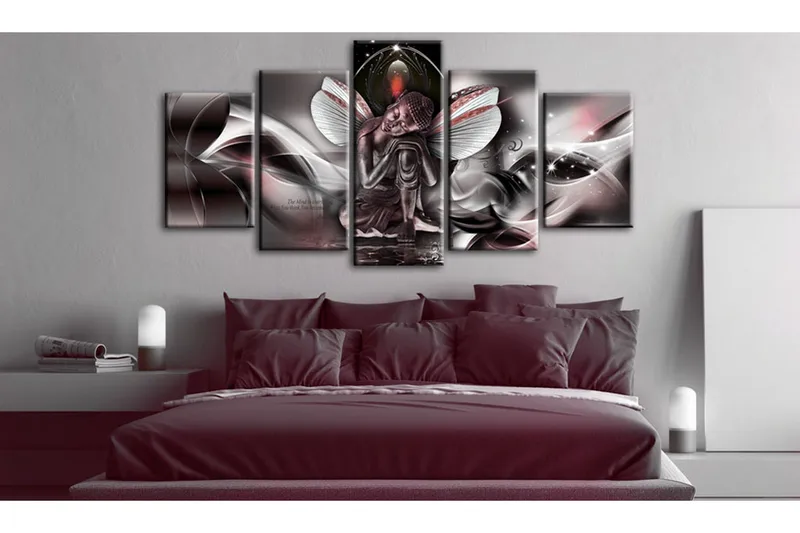 Tavla Mythical Buddha 200X100 Röd - Artgeist sp. z o. o. - Inredning & dekor - Tavlor & konst - Canvastavla
