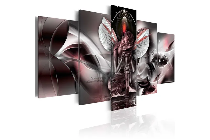 Tavla Mythical Buddha 200X100 Röd, Artgeist sp. z o. o.