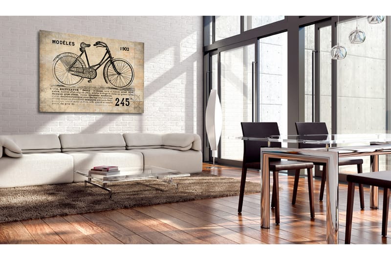 Tavla N° 1245 Bicyclette 120x80 cm - Inredning & dekor - Tavlor & konst - Canvastavla