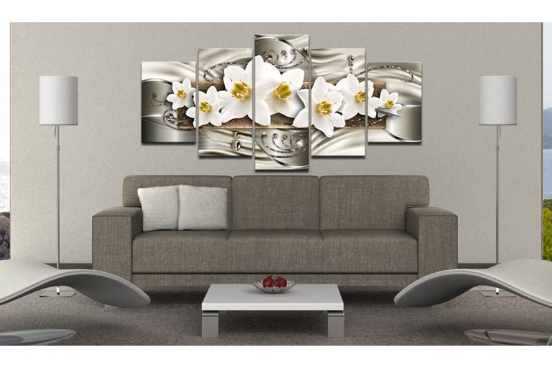 Tavla Narcissi 100X50 Vit - Artgeist sp. z o. o. - Inredning & dekor - Tavlor & konst - Canvastavla