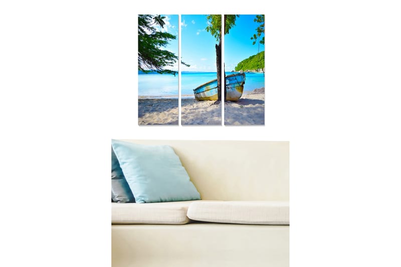 Tavla Nautical 3-Pack Flerfärgad 20X50 - 20x50 cm - Inredning & dekor - Tavlor & konst - Canvastavla