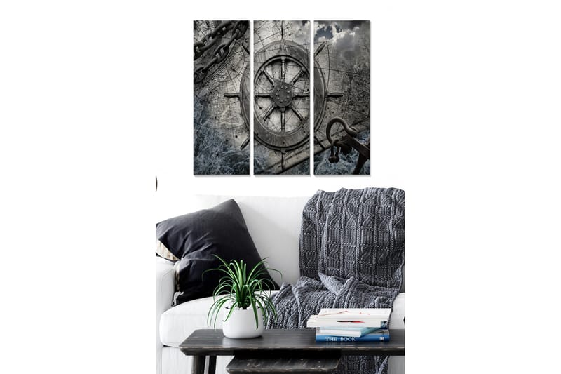 Tavla Nautical 3-Pack Flerfärgad 20X50 - 20x50 cm - Inredning & dekor - Tavlor & konst - Canvastavla