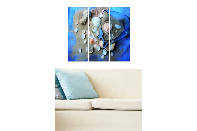 Tavla Nautical 3-Pack Flerfärgad 20X50 - 20x50 cm - Inredning & dekor - Tavlor & konst - Canvastavla