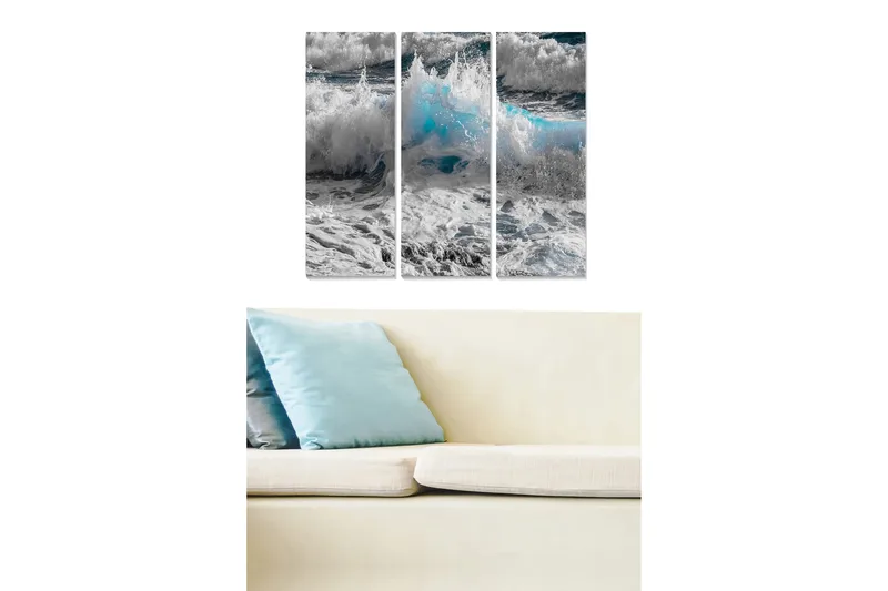 Tavla Nautical 3-pack Flerfärgad, 20x50 cm