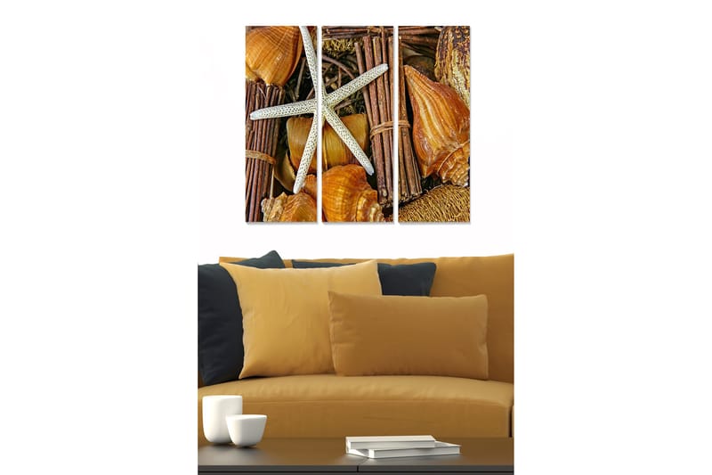 Tavla Nautical 3-pack Flerfärgad, 20x50 cm