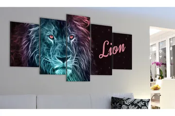 Tavla Neon King 100x50 - Artgeist sp. z o. o. - Inredning & dekor - Tavlor & konst - Canvastavla
