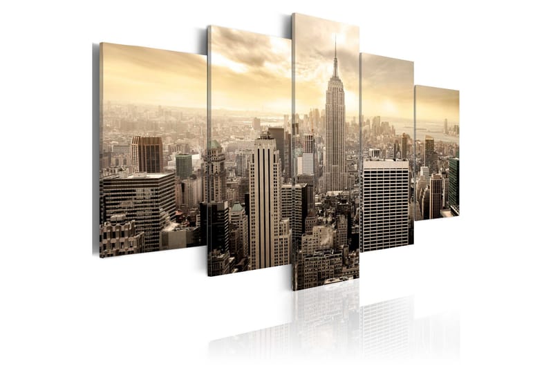 Tavla New York And Sunrise 200x100, Artgeist sp. z o. o.