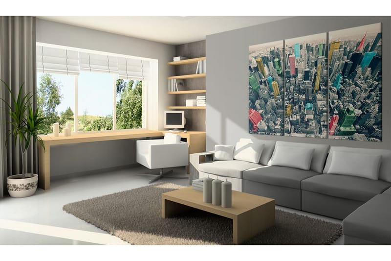 Tavla New York, black&white&colors 90x60, Artgeist sp. z o. o.
