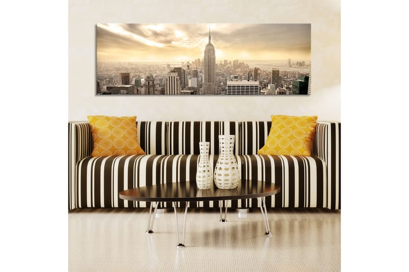 Tavla New York City among the clouds 120x40 - Inredning & dekor - Tavlor & konst - Canvastavla