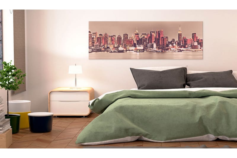 Tavla New York City Of Light 150X50 Vit - Artgeist sp. z o. o. - Inredning & dekor - Tavlor & konst - Canvastavla