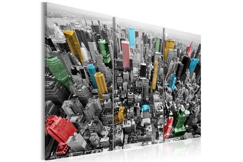 Tavla New York In The Cmyk Color Model 60x40, Artgeist sp. z o. o.