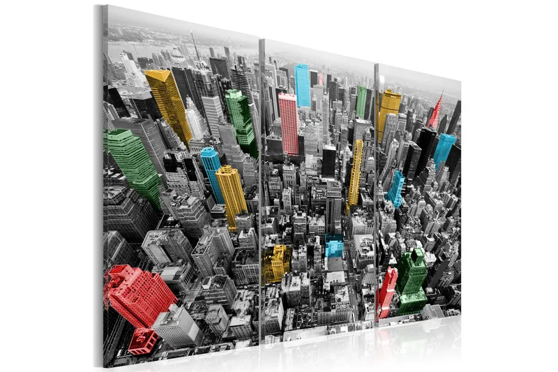 TAVLA New York in the CMYK color model 90x60, Artgeist sp. z o. o.
