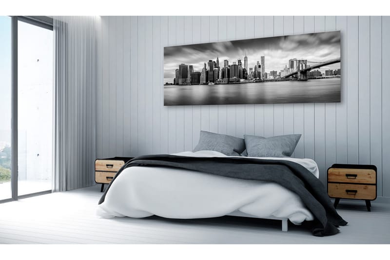 TAVLA New York: Stylish City 135x45 - Artgeist sp. z o. o. - Inredning & dekor - Tavlor & konst - Canvastavla