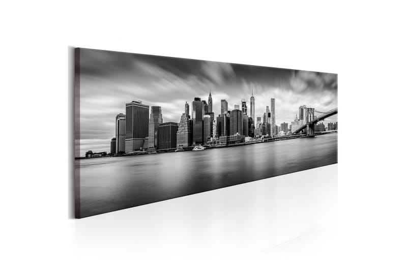 Tavla New York Stylish City 150X50 Grå Städer, Artgeist sp. z o. o.