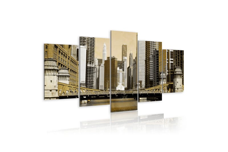 Tavla New York Vintage 200X100 Beige, Artgeist sp. z o. o.