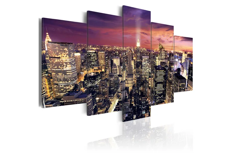 Tavla Night Light 200X100 Lila, Artgeist sp. z o. o.