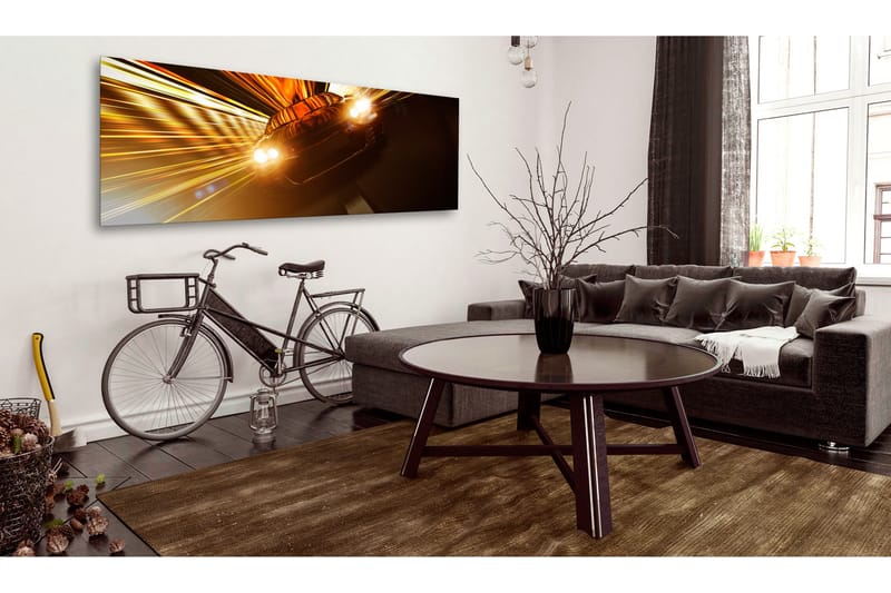 Tavla Night Rally 120x40 cm - Inredning & dekor - Tavlor & konst - Canvastavla