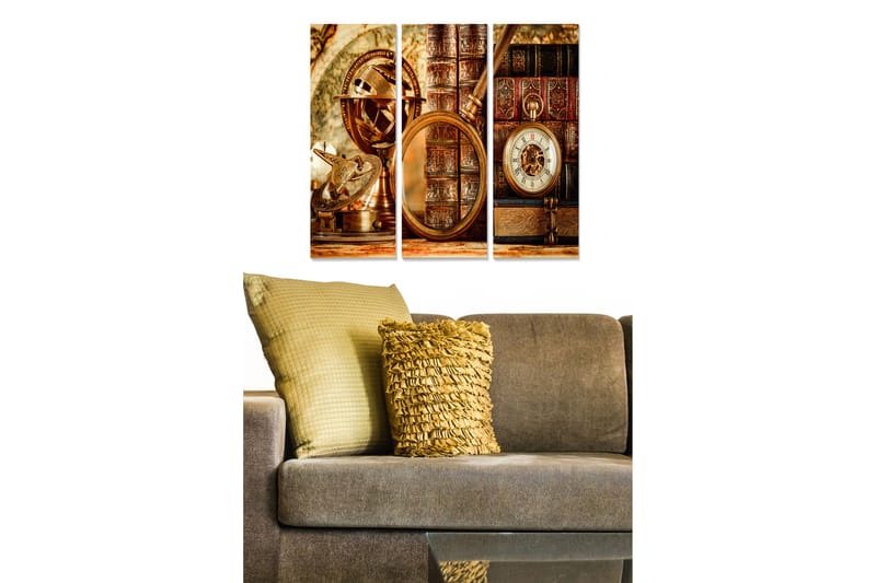Tavla Nostalgic 3-Pack Flerfärgad 20X50 - 20x50 cm - Inredning & dekor - Tavlor & konst - Canvastavla