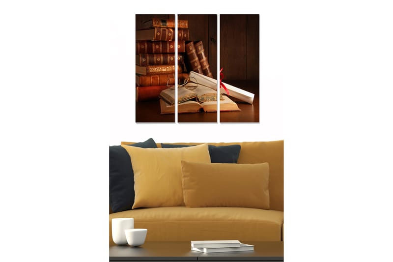 Tavla Nostalgic 3-Pack Flerfärgad 20X50 - 20x50 cm - Inredning & dekor - Tavlor & konst - Canvastavla