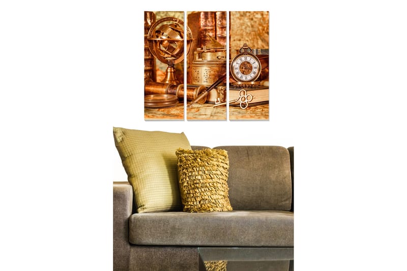 Tavla Nostalgic 3-Pack Flerfärgad 20X50 - 20x50 cm - Inredning & dekor - Tavlor & konst - Canvastavla