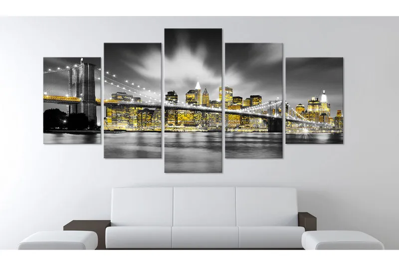 Tavla Nyc Amber Eyes 100x50 - Artgeist sp. z o. o. - Inredning & dekor - Tavlor & konst - Canvastavla