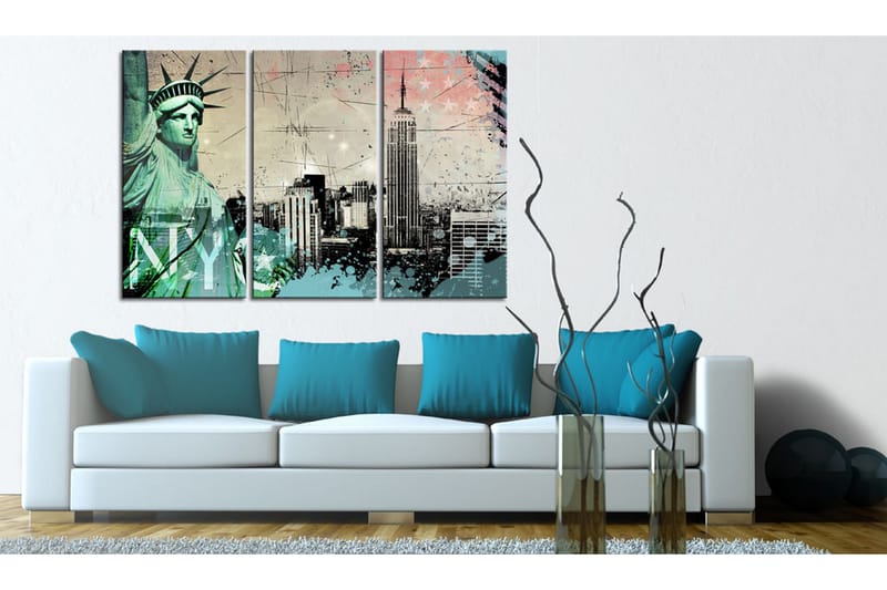 Tavla Nyc Collage 60X40 Flerfärgad - Artgeist sp. z o. o. - Inredning & dekor - Tavlor & konst - Canvastavla