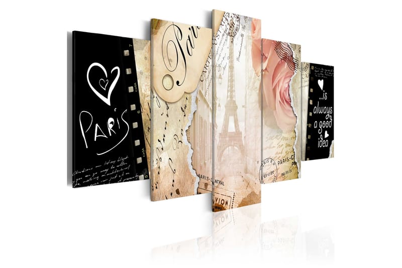 Tavla Old Postcard 100x50, Artgeist sp. z o. o.